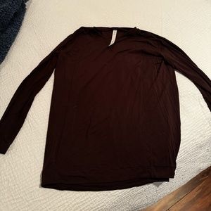Red Lululemon Long Sleeve Shirt